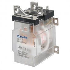 Ρελέ Υψηλών Ρευμάτων 12V DC 60A 1NO+1NC EL-60F 57123